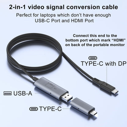 Cable - H5 - כבל המרה אות וידאו למחשבים ניידים